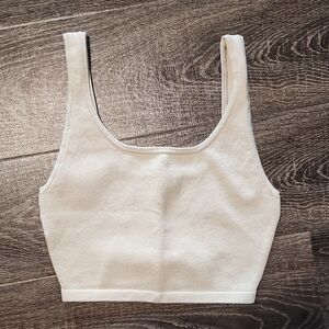 Babaton Sculpt Knit Squareneck Cropped Tank